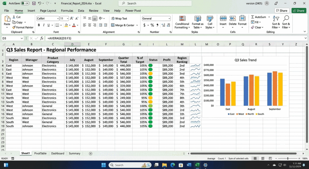 MS Excel Formula Tutorial